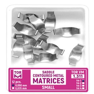 ماتريس زين اسبی، 12 عدد Saddle Contoured Metal Matrices TOR VM سایز S